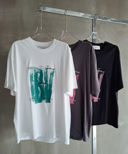 WESTBOY(ウエストボーイ)の「ストリート グラフィックプリント オーバーサイズ ハーフスリーブTシャツ WO26S8TP06(Tシャツ/カットソー・メンズ・グレー/ブラック/ホワイト・M/L/XL)」の6枚目の写真