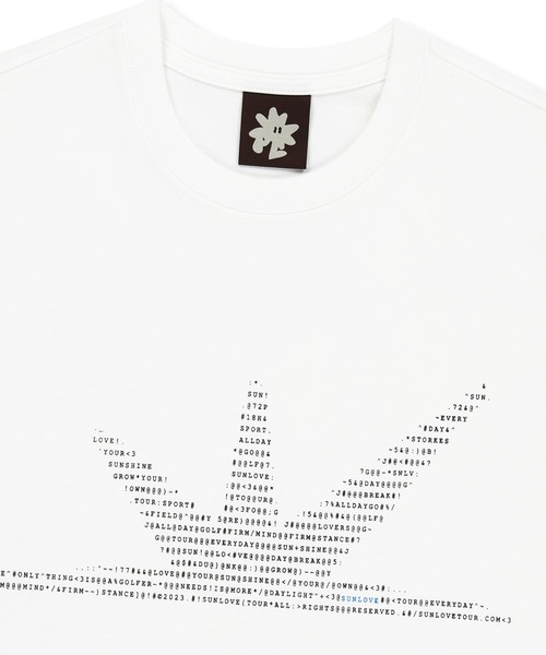 SUNLOVE(サンラブ)の「ASCII Daybreak Tee(Tシャツ/カットソー・メンズ・ブラック/ライトブルー/ホワイト/ネイビー/イエロー・S/M/L/XL)」の7枚目の写真