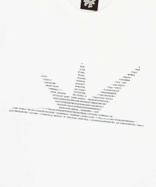 SUNLOVE(サンラブ)の「ASCII Daybreak Tee(Tシャツ/カットソー・メンズ・ブラック/ライトブルー/ホワイト/ネイビー/イエロー・S/M/L/XL)」の8枚目の写真