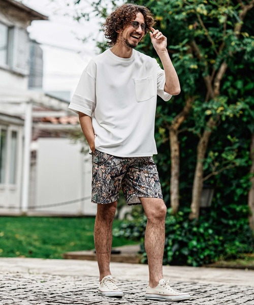 CAMBIO(カンビオ)の「mt10490- パネルメッシュショートスリーブTシャツ(Tシャツ/カットソー・メンズ・グレー/ブラック/ホワイト・XL/L/M)」の6枚目の写真
