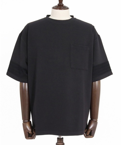 CAMBIO(カンビオ)の「mt10490- パネルメッシュショートスリーブTシャツ(Tシャツ/カットソー・メンズ・グレー/ブラック/ホワイト・XL/L/M)」の19枚目の写真