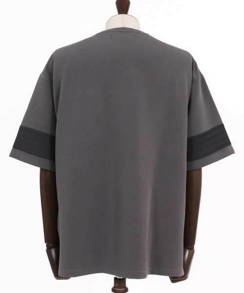 CAMBIO(カンビオ)の「mt10490- パネルメッシュショートスリーブTシャツ(Tシャツ/カットソー・メンズ・グレー/ブラック/ホワイト・XL/L/M)」の22枚目の写真