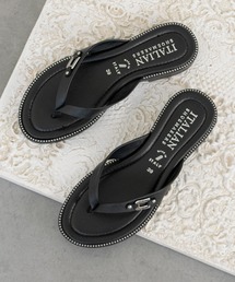ITALIAN SHOEMAKERS | 【ITALIAN SHOEMAKERS】レザートングフラットサンダル(962350)(サンダル)