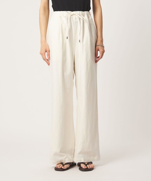 green label relaxing(グリーンレーベルリラクシング)の「BREEZE LINEN ブリーズリネン ワイド パンツ オフホワイト ドット(その他パンツ・レディース・オフホワイト/その他1・SHORT/34/44/40/38/42/TALL/36)」の17枚目の写真