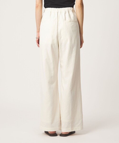green label relaxing(グリーンレーベルリラクシング)の「BREEZE LINEN ブリーズリネン ワイド パンツ オフホワイト ドット(その他パンツ・レディース・オフホワイト/その他1・SHORT/34/44/40/38/42/TALL/36)」の19枚目の写真