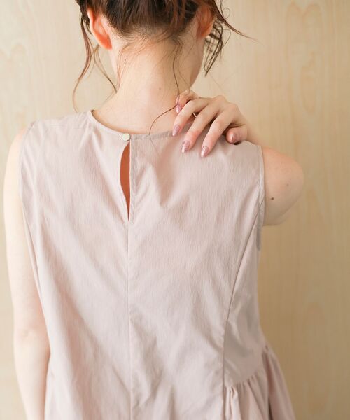 le.coeur blanc（ルクールブラン）の「【撥水・UV・接触冷感】ノースリワンピース（ワンピース・レディース・ライトピンク/ブラック/カーキオリーブ・38）」の10枚目の写真