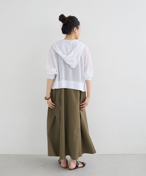 le.coeur blanc（ルクールブラン）の「【撥水・UV・接触冷感】ノースリワンピース（ワンピース・レディース・ライトピンク/ブラック/カーキオリーブ・38）」の13枚目の写真