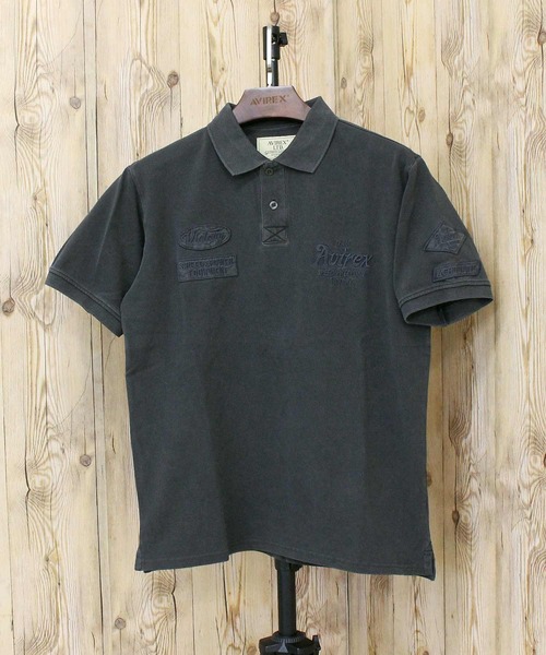 AVIREX(アヴィレックス)の「AIR RACING CLUB POLO SHIRT(ポロシャツ・メンズ・ブルーグレー/チャコールグレー/ホワイト・XXL/XL/M/L)」の1枚目の写真
