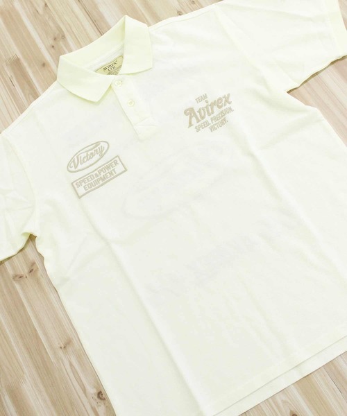 AVIREX(アヴィレックス)の「AIR RACING CLUB POLO SHIRT(ポロシャツ・メンズ・ブルーグレー/チャコールグレー/ホワイト・XXL/XL/M/L)」の6枚目の写真