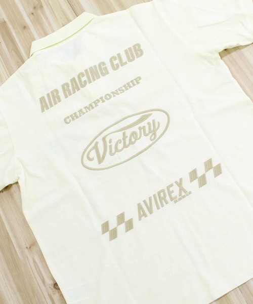 AVIREX(アヴィレックス)の「AIR RACING CLUB POLO SHIRT(ポロシャツ・メンズ・ブルーグレー/チャコールグレー/ホワイト・XXL/XL/M/L)」の7枚目の写真