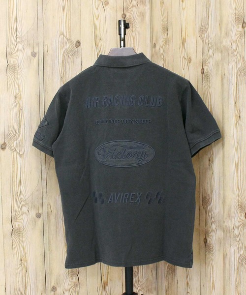 AVIREX(アヴィレックス)の「AIR RACING CLUB POLO SHIRT(ポロシャツ・メンズ・ブルーグレー/チャコールグレー/ホワイト・XXL/XL/M/L)」の9枚目の写真