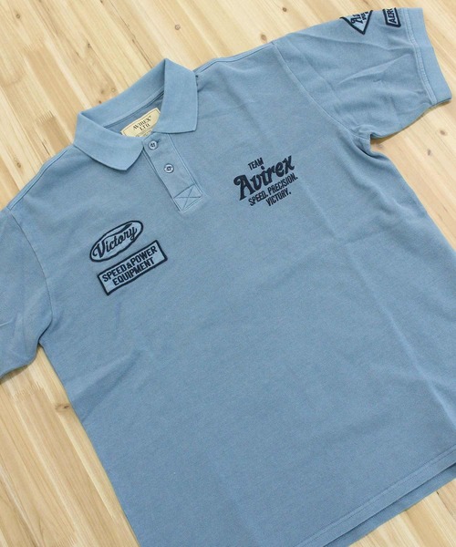 AVIREX(アヴィレックス)の「AIR RACING CLUB POLO SHIRT(ポロシャツ・メンズ・ブルーグレー/チャコールグレー/ホワイト・XXL/XL/M/L)」の14枚目の写真