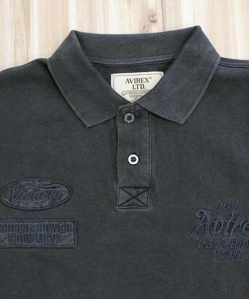 AVIREX(アヴィレックス)の「AIR RACING CLUB POLO SHIRT(ポロシャツ・メンズ・ブルーグレー/チャコールグレー/ホワイト・XXL/XL/M/L)」の16枚目の写真