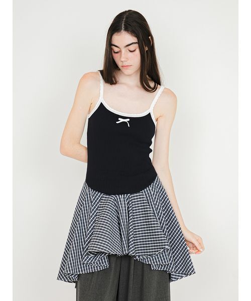 SORIN(ソリン )の「Frilled Hem Camisole/フリルヘム キャミソール(キャミソール・レディース・グレー/ダークネイビー/ブラック・38)」の22枚目の写真