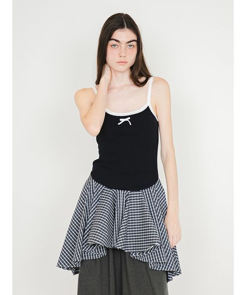 SORIN(ソリン )の「Frilled Hem Camisole/フリルヘム キャミソール(キャミソール・レディース・グレー/ダークネイビー/ブラック・38)」の21枚目の写真