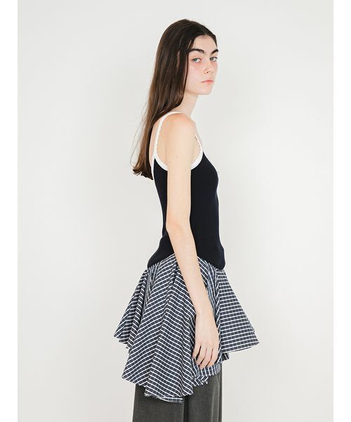 SORIN(ソリン )の「Frilled Hem Camisole/フリルヘム キャミソール(キャミソール・レディース・グレー/ダークネイビー/ブラック・38)」の20枚目の写真
