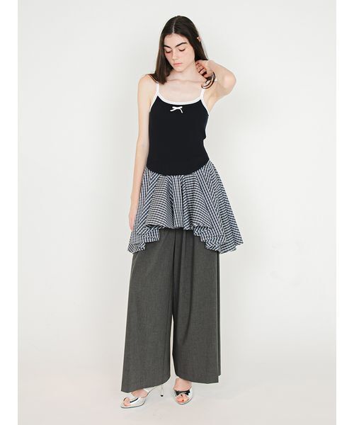 SORIN(ソリン )の「Frilled Hem Camisole/フリルヘム キャミソール(キャミソール・レディース・グレー/ダークネイビー/ブラック・38)」の18枚目の写真