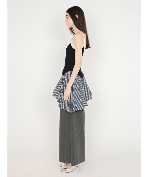 SORIN(ソリン )の「Frilled Hem Camisole/フリルヘム キャミソール(キャミソール・レディース・グレー/ダークネイビー/ブラック・38)」の17枚目の写真