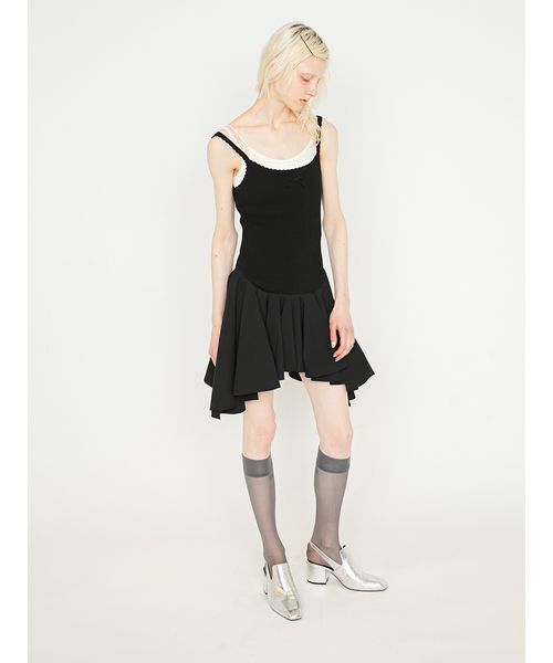 SORIN(ソリン )の「Frilled Hem Camisole/フリルヘム キャミソール(キャミソール・レディース・グレー/ダークネイビー/ブラック・38)」の8枚目の写真