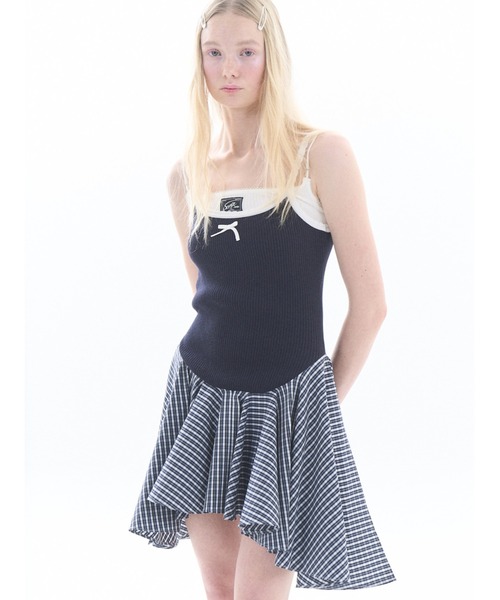 SORIN(ソリン )の「Frilled Hem Camisole/フリルヘム キャミソール(キャミソール・レディース・グレー/ダークネイビー/ブラック・38)」の1枚目の写真