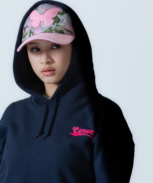 X-girl SPORTS(エックスガールスポーツ)の「CRZ O WE FAN GOODS SWEAT HOODIE/セレッソ大阪ヤンマーレディース(スウェット・メンズ・ネイビー/グレー・X-LARGE/LARGE/MEDIUM/SMALL/XX-LARGE)」の14枚目の写真