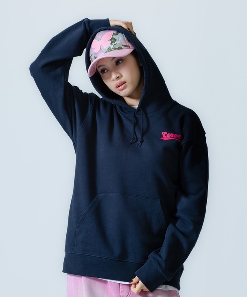 X-girl SPORTS(エックスガールスポーツ)の「CRZ O WE FAN GOODS SWEAT HOODIE/セレッソ大阪ヤンマーレディース(スウェット・メンズ・ネイビー/グレー・X-LARGE/LARGE/MEDIUM/SMALL/XX-LARGE)」の15枚目の写真