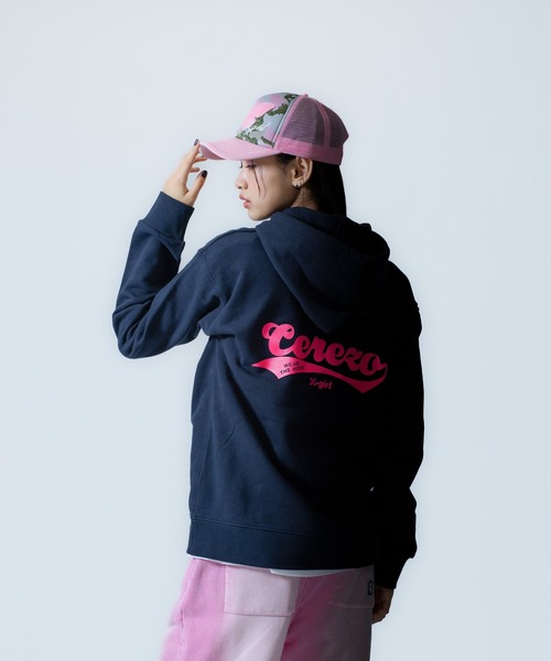 X-girl SPORTS(エックスガールスポーツ)の「CRZ O WE FAN GOODS SWEAT HOODIE/セレッソ大阪ヤンマーレディース(スウェット・メンズ・ネイビー/グレー・X-LARGE/LARGE/MEDIUM/SMALL/XX-LARGE)」の16枚目の写真