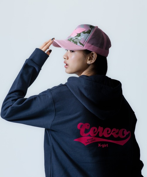 X-girl SPORTS(エックスガールスポーツ)の「CRZ O WE FAN GOODS SWEAT HOODIE/セレッソ大阪ヤンマーレディース(スウェット・メンズ・ネイビー/グレー・X-LARGE/LARGE/MEDIUM/SMALL/XX-LARGE)」の19枚目の写真