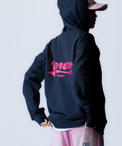 X-girl SPORTS(エックスガールスポーツ)の「CRZ O WE FAN GOODS SWEAT HOODIE/セレッソ大阪ヤンマーレディース(スウェット・メンズ・ネイビー/グレー・X-LARGE/LARGE/MEDIUM/SMALL/XX-LARGE)」の20枚目の写真