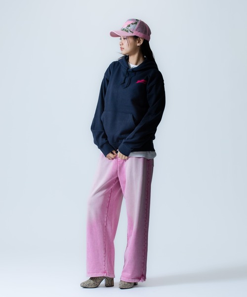 X-girl SPORTS(エックスガールスポーツ)の「CRZ O WE FAN GOODS SWEAT HOODIE/セレッソ大阪ヤンマーレディース(スウェット・メンズ・ネイビー/グレー・X-LARGE/LARGE/MEDIUM/SMALL/XX-LARGE)」の3枚目の写真