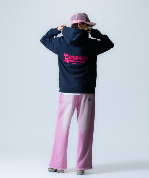 X-girl SPORTS(エックスガールスポーツ)の「CRZ O WE FAN GOODS SWEAT HOODIE/セレッソ大阪ヤンマーレディース(スウェット・メンズ・ネイビー/グレー・X-LARGE/LARGE/MEDIUM/SMALL/XX-LARGE)」の4枚目の写真