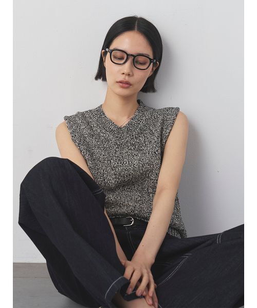 MIESROHE(ミースロエ)の「【洗える】ストレートカーブデニムパンツ(デニムパンツ・レディース・ブルー/ホワイト/インディゴブルー・0/1)」の6枚目の写真