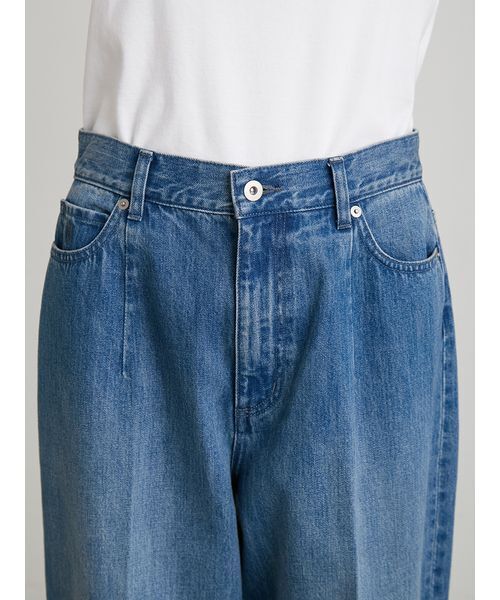 MIESROHE(ミースロエ)の「【洗える】ストレートカーブデニムパンツ(デニムパンツ・レディース・ブルー/ホワイト/インディゴブルー・0/1)」の10枚目の写真