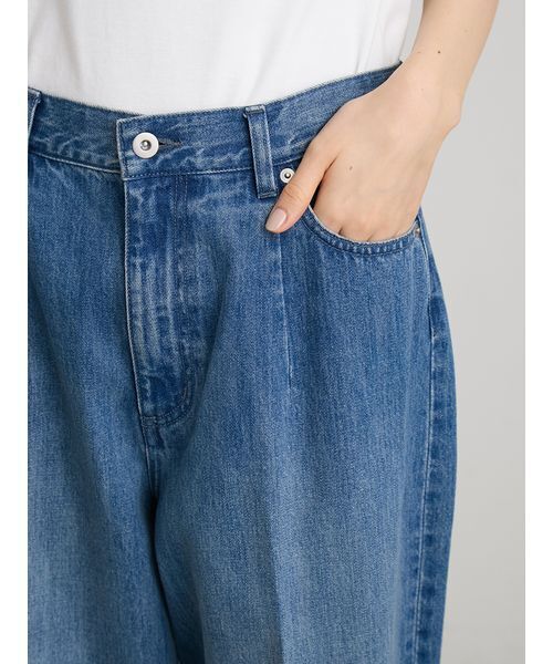 MIESROHE(ミースロエ)の「【洗える】ストレートカーブデニムパンツ(デニムパンツ・レディース・ブルー/ホワイト/インディゴブルー・0/1)」の11枚目の写真