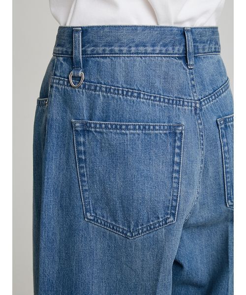 MIESROHE(ミースロエ)の「【洗える】ストレートカーブデニムパンツ(デニムパンツ・レディース・ブルー/ホワイト/インディゴブルー・0/1)」の12枚目の写真