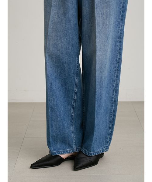 MIESROHE(ミースロエ)の「【洗える】ストレートカーブデニムパンツ(デニムパンツ・レディース・ブルー/ホワイト/インディゴブルー・0/1)」の14枚目の写真