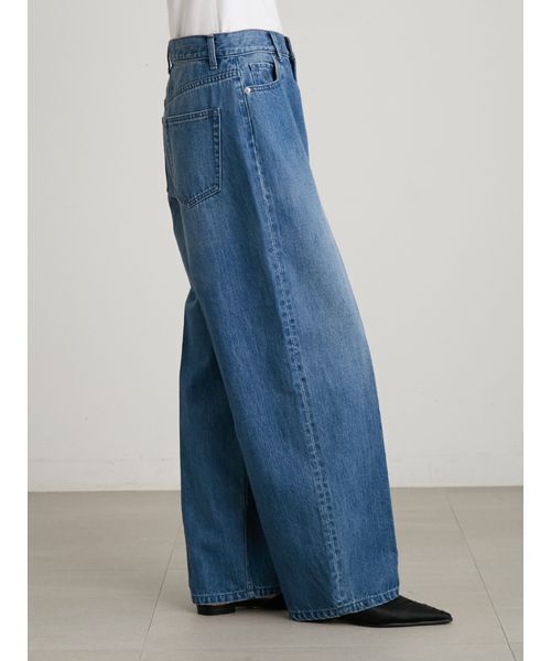MIESROHE(ミースロエ)の「【洗える】ストレートカーブデニムパンツ(デニムパンツ・レディース・ブルー/ホワイト/インディゴブルー・0/1)」の15枚目の写真