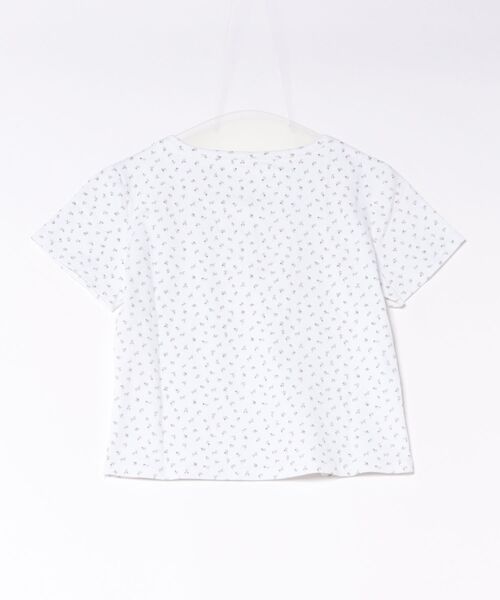 frunco（フランコ）の「【ZOZOTOWN限定】小花柄ヘンリーネックT（Tシャツ/カットソー・レディース・グレー/アイボリー/ネイビー/ホワイト・FREE）」の5枚目の写真