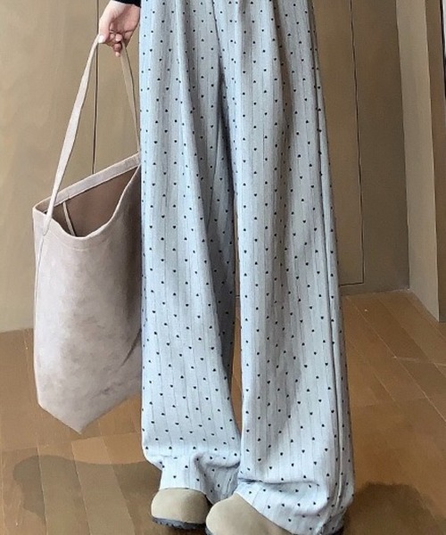 SHOUYO(ショウヨウ)の「ワイドイージーパンツ(その他パンツ・レディース・ダークグレー/ライトグレー・M)」の8枚目の写真