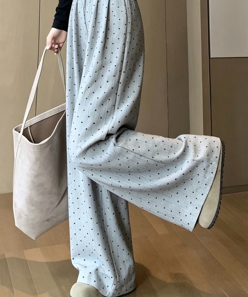SHOUYO(ショウヨウ)の「ワイドイージーパンツ(その他パンツ・レディース・ダークグレー/ライトグレー・M)」の12枚目の写真