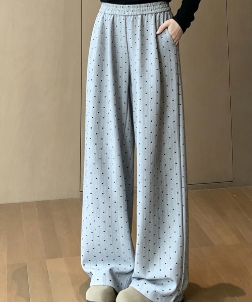 SHOUYO(ショウヨウ)の「ワイドイージーパンツ(その他パンツ・レディース・ダークグレー/ライトグレー・M)」の13枚目の写真