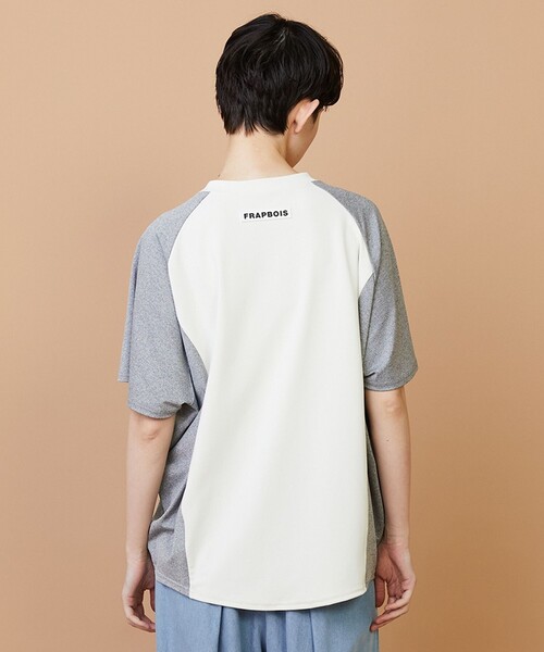 FRAPBOIS(フラボア)の「クールスムース カットソー(Tシャツ/カットソー・レディース・ブラック/オフホワイト・1/2)」の4枚目の写真