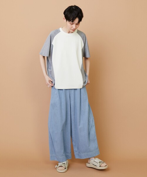 FRAPBOIS(フラボア)の「クールスムース カットソー(Tシャツ/カットソー・レディース・ブラック/オフホワイト・1/2)」の6枚目の写真