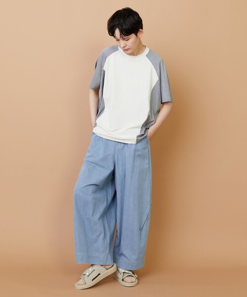 FRAPBOIS(フラボア)の「クールスムース カットソー(Tシャツ/カットソー・レディース・ブラック/オフホワイト・1/2)」の8枚目の写真