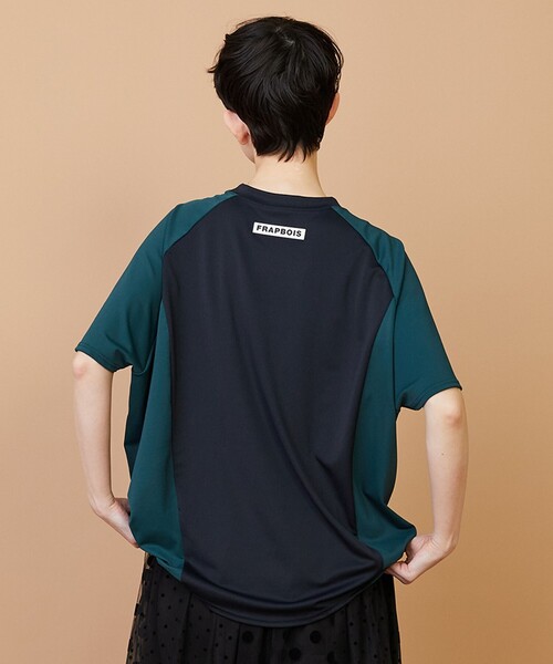 FRAPBOIS(フラボア)の「クールスムース カットソー(Tシャツ/カットソー・レディース・ブラック/オフホワイト・1/2)」の11枚目の写真