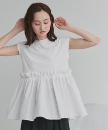 フリルドッキング ノースリーブ Tシャツ