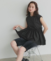 フリルドッキング ノースリーブ Tシャツ