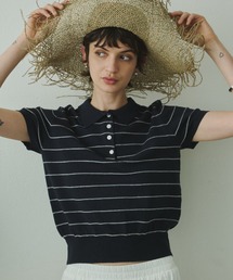 Border Summer Polo Knit / ボーダーサマーポロニット