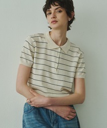 Border Summer Polo Knit / ボーダーサマーポロニット