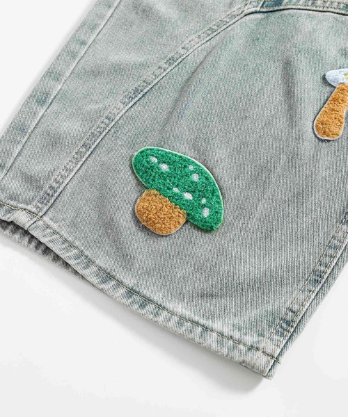 HOOK(フック)の「HOOK マッシュルーム刺繍 バレルレッグデニム チェックベルト付き(デニムパンツ・メンズ・ライトブルー・XL/M/L)」の17枚目の写真